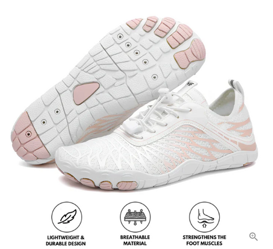 Healthy & Non-slip Barefoot Shoes (White/pink)